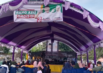 Ketua Dan Anggota DPRD Buru Terpilih Turun Gunung Dalam Kampanye Perdana Aziz-Gadis