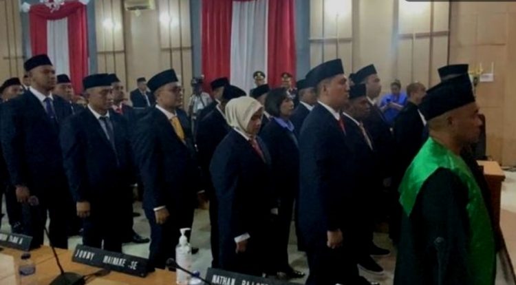 34 Anggota DPRD Kota Ambon periode 2024 – 2029 resmi dilantik