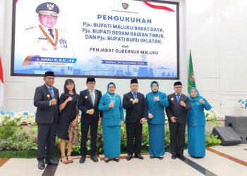 Penjabat Gubernur Maluku Mengukuhkan Pjs  Bupati MBD, Bupati SBT Dan Bupati Bursel