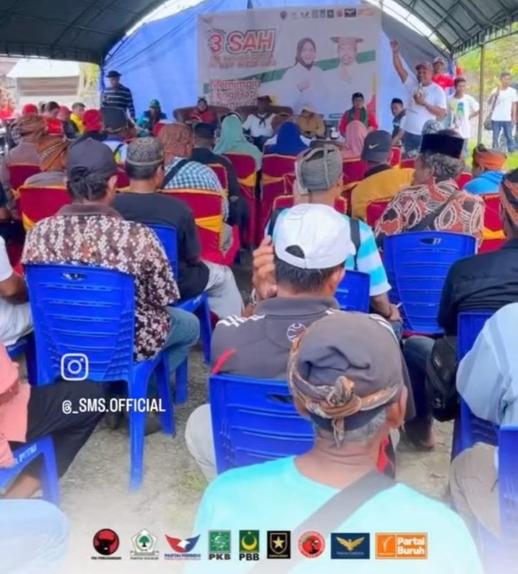 Paslon Safitri – Hempri Sapa Warga Desa Oki Baru dan Warga Desa Labuang