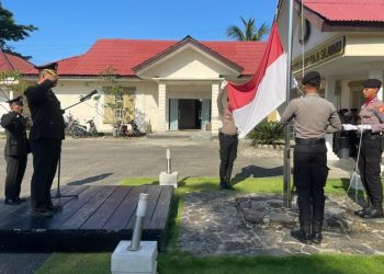 Polres Buru Selatan melaksanakan Upacara Hari Sumpah Pemuda ke 96 Tahun 2024