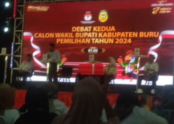 KPU Sukses Gelar Debat Publik Calon Wakil Bupati Buru