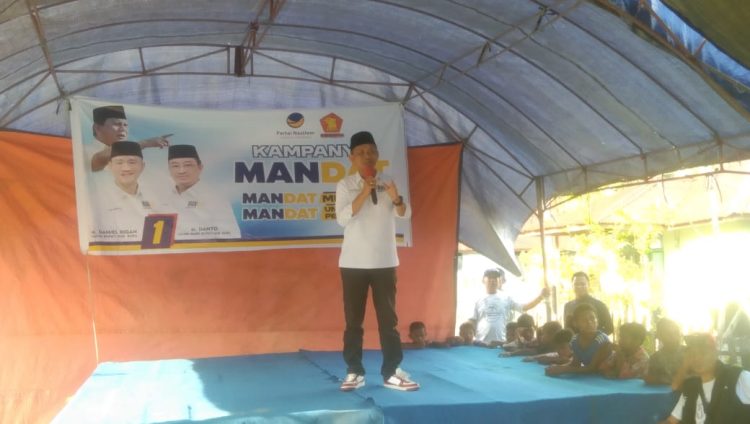 Kampanye di Batu Jungku,  MDR Tetap Prioritas Pembangunan Jalan, Jembatan  dan Buka Akses Feri