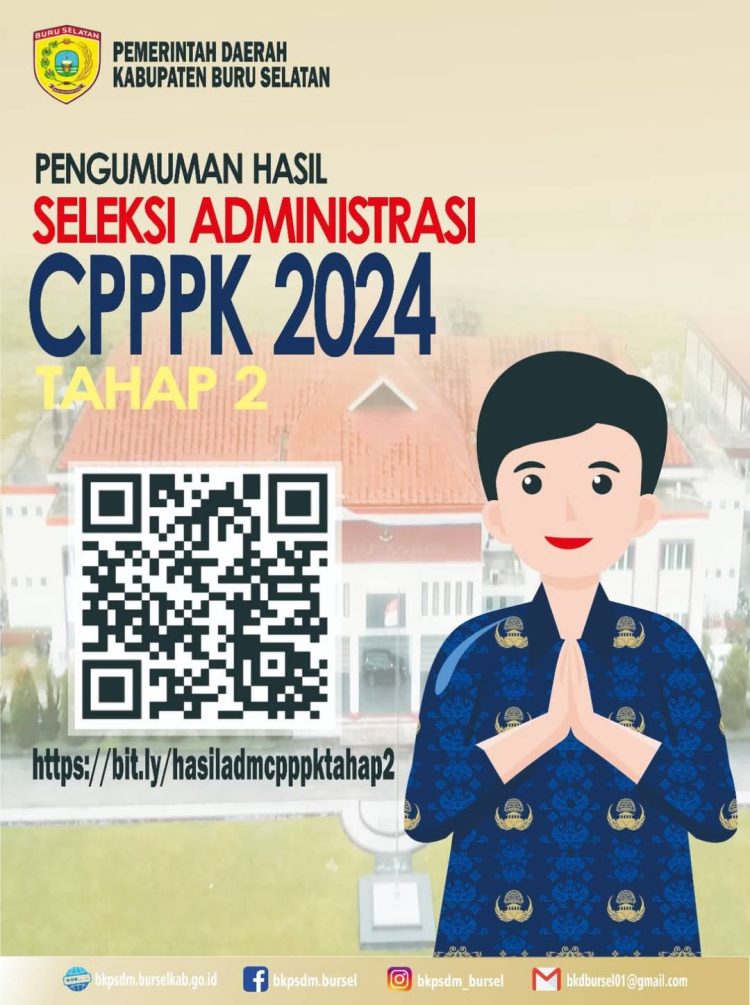 Pemda Bursel Umumkan Hasil Seleksi Administrasi PPPK Tahap 2 Tahun 2024