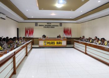 Kapolres Buru Pimpin Upacara Hari Kesadaran Nasional