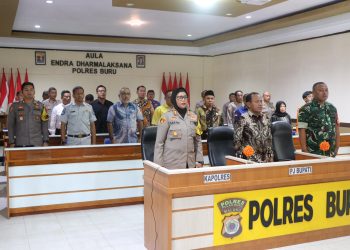 Polres Buru Gelar Rakor Lintas Sektoral Dalam Rangka Kesiapan Pengamanan Idul Fitri