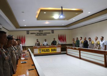 Jelang PSU dan PUSS di Buru,  Kapolres Sulastri Sukidjang  Rakor dengan Pemangku Kepentingan