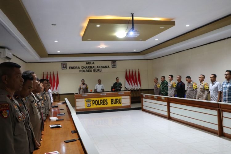 Jelang PSU dan PUSS di Buru, Kapolres Sulastri Sukidjang Rakor dengan Pemangku Kepentingan