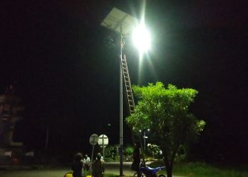 Pemkab Bursel Perbaiki Lampu PJU di sejumlah Titik di Pusat Kota Namrole