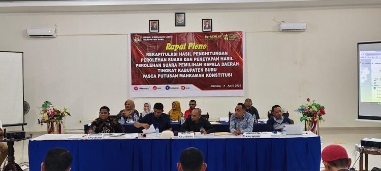 KPU Tetapkan Ikram Umasugi -. Sudarmo sebagai Bupati – Wakil Buru