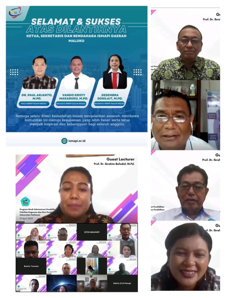 Prodi Administrasi Pendidikan FKIP Unpatti Selengarakan Guest  Lecturer dan Pelantikan Pengurus ISMAPI Maluku