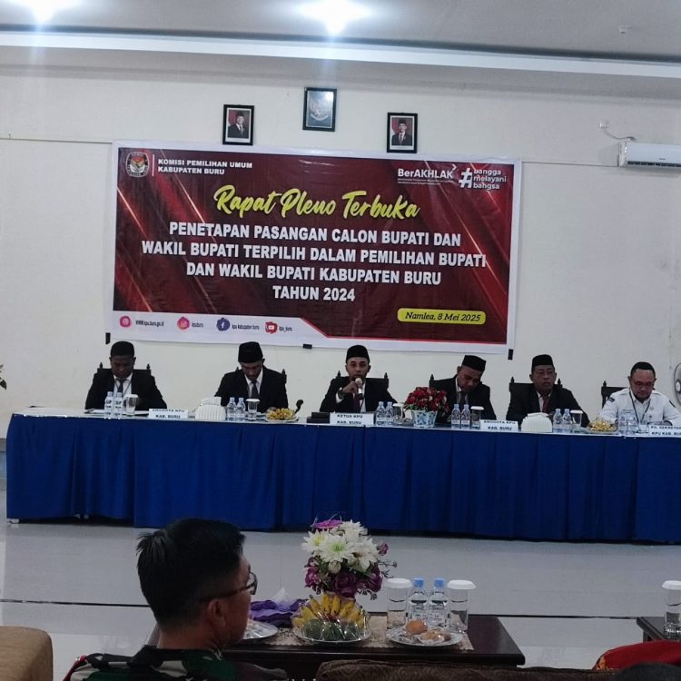 Ikram Umasugi – Sudarmo Ditetapkan Sebagai Bupati – Wakil Bupati Buru 2025-2030