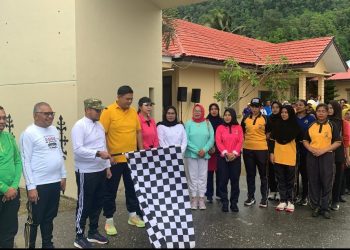 Polres Bursel Gelar Jalan Santai Dalam Membangun Sinegritas TNI – Polri dan Pemerintah Daerah