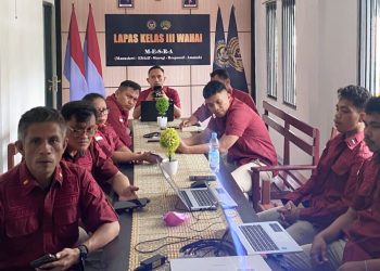 Tingkatkan Kapasitas SDM, Lapas Wahai Ikut Pelatihan KUHP Baru Secara Virtual