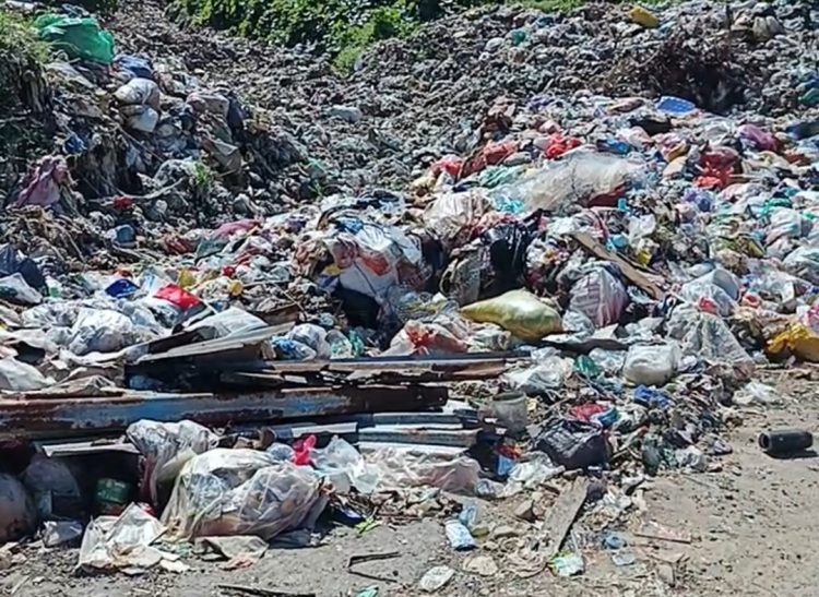 Bau Tak Sedap, Warga Namrole Meminta Dinas LH Segera Membersihkan Sampah Yang Telang Menggunung Di Ruas Jalan Masuk TPA