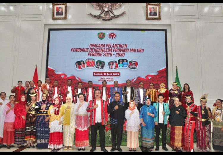 Pengurus Dekranasda Provinsi Maluku Periode 2025 – 2030 Resmi di Lantik