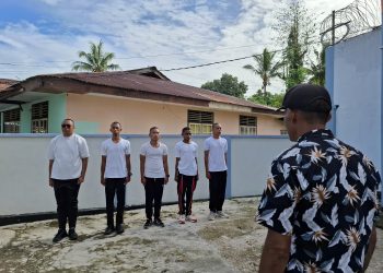 HARI KEDUA ORIENTASI, LAPAS SAPARUA, TUNTASKAN PEMBINAAN FISIK, MENTAL, DAN DISIPLIN BAGI CPNS