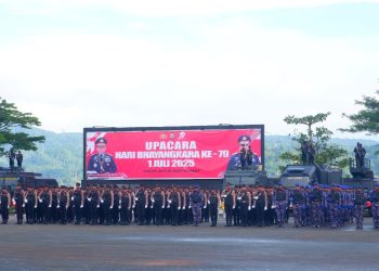 Kakanwil Ditjenpas Maluku Hadiri Upacara Hari Bhayangkara ke-79, Tegaskan Komitmen Perkuat Sinergi dengan Polda Maluku