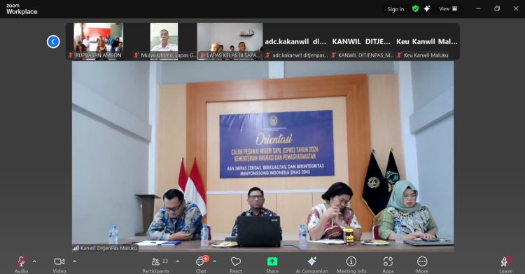 Evaluasi Semester I TA 2025, LPKA Ambon Siap Tindaklanjuti Arahan Strategis Kanwil Maluku