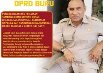 Di Duka Ada Keterlibatan Anggota DPRD Membekap penyegaran Bahan Kimia Berbaya di Wilayah GB