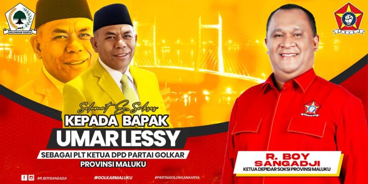 R. Boy Sangadji: Saatnya Golkar Maluku Bangkit Bersama Umar Lessy