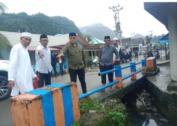 Bupati La Hamidi Tinjau Drainase di Desa Lekatama, Ini Pesannya