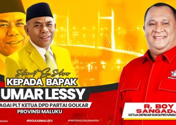 Ketua Depider SOKSI Maluku R. Boy Boy Sangadji Ucapkan Selamat Kepada Umar Lessy, Harap Golkar Bangkit dan Berjaya di 2029
