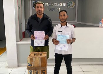 Lapas Namlea Terima Bantuan 7 Unit Lampu Emergency Dari Ditjenpas