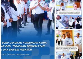 Bupati Buru Ikram Umasugi Sidak OPD Pantau Pelayanan Masyarakat Dan Kinerja PNS