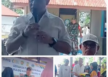 Bupati Buru Ikram Umasugi Pimpin Operasi Pasar Beras Murah, Ini Pesannya