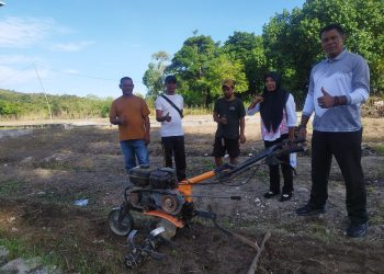 Mesin Kultivator dari Dinas Pertanian Kab. Buru, Lapas Namlea Kembangkan Ketahanan Pangan Lebih Produktif