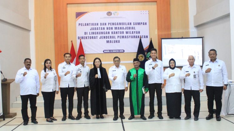 Resmi Menjabat, 1 Petugas Lapas Namlea Dilantik Jadi JF PKP