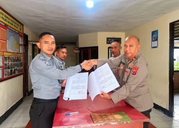 Perkuat Kolaborasi, Lapas Wahai Perpanjang PKS dengan Polsek Wahai