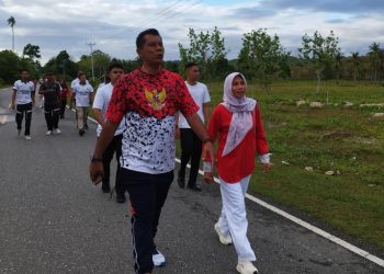 Semarak HUT RI Ke-80, Lapas Namlea Gelar Fun Walk