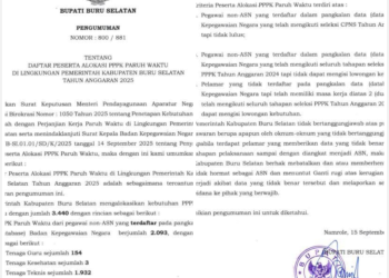 3.440 Honorer di Bursel Resmi Diangkat Jadi PPPK Paruh Waktu, Publik Apresiasi Bupati La Hamidi