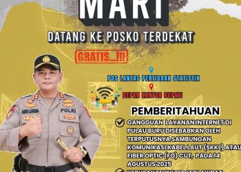 Posko Internet Merah Putih Hadir di Buru Selatan, Warga Bisa Nikmati Akses Gratis