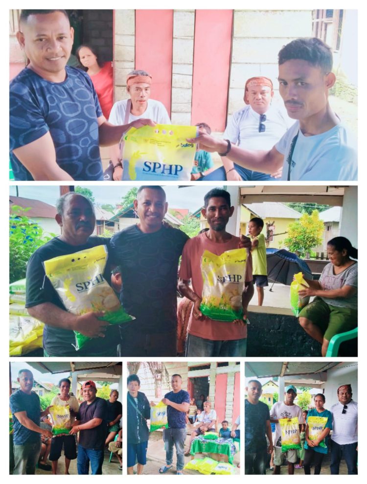 Sambut HUT GPM ke-90, Sami Latbual Bagi Beras Gratis ke Warga