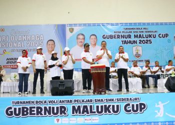 Gubernur Hadiri Puncak Peringatan Haornas dan Tutup Turnamen Voli Pelajar