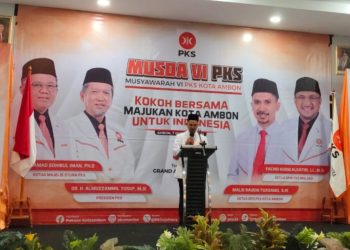 MUSDA VI PKS Kota Ambon Lahirkan Pemimpin Baru. Tuasamu; Konsolidasi Partai akan terus kami lakukan
