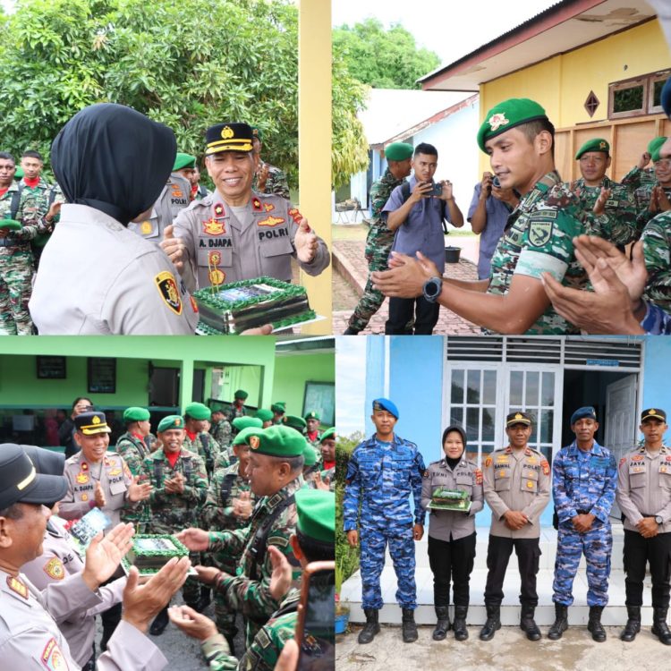 Polres Buru Laksanakan Kegiatan Pemberian  Ucapan Selamat HUT TNI ke-80
