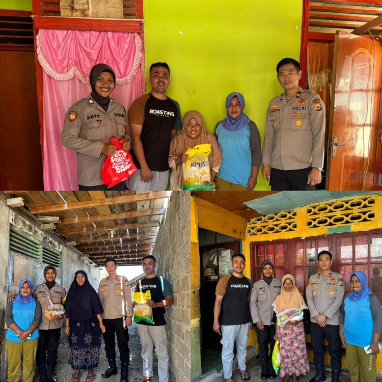 Kapolsek  Namlea  GelarJumat  Berkah, Salurkan  Bantuan Kepada Warga yang Membutuhkan