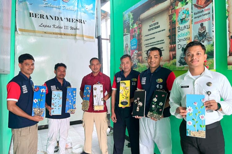 Pebble Art Warga Binaan Lapas Wahai Siap Ramaikan Pasar UMKM