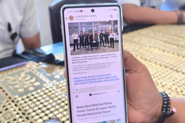 Strategi Komunikasi Publik, Lapas Wahai Luncurkan ‘Lawamena News Channel’