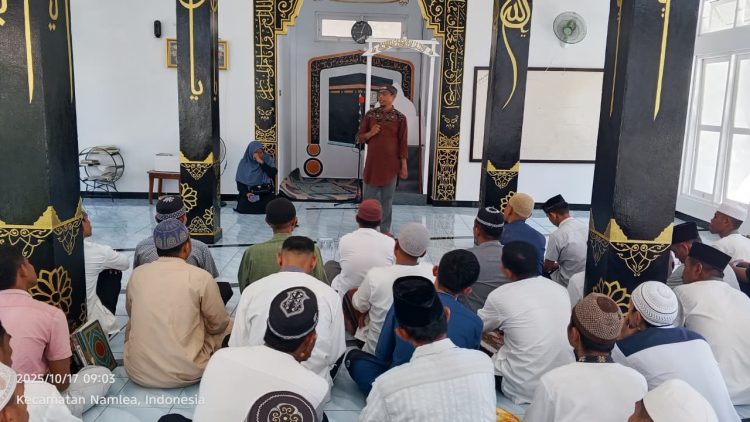 Momentum Jumat Religi, Warga Binaan Lapas Namlea Diajak Introspeksi Diri
