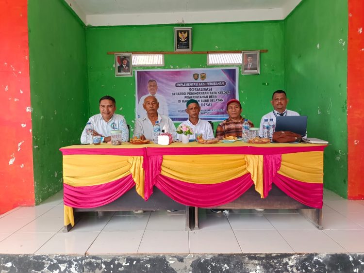 Peserta PKA Angkatan XV, Sugandhi Putra Angkotasan Gelar Sosialisasi dan Bimtek Strategi Peningkatan Tata Kelola Pemerintahan Desa di Bursel