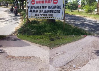 Jalan Tambal Sulam di Buru Kembali Rusak, Warga Pertanyakan Kualitas Perbaikan