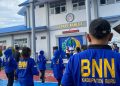 Gaungkan Semangat Anti Narkoba, Lapas Namlea – BNN Buru Gelar Senam Bersinar