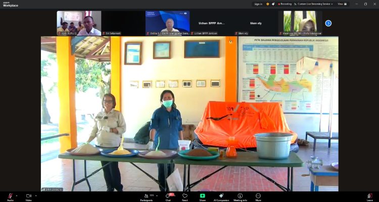 Pokdakan Lapas Namlea Ikuti Pelatihan Pembuatan Pakan Ikan dari BP3 Ambon