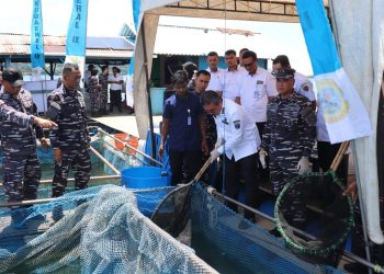 Gubernur Maluku Hadiri Vicon Panen Serentak TNI AL di Rumah Makan Mina Bahari BPBL Ambon