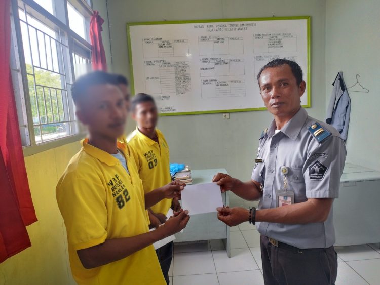 Warga Binaan Sejahtera, Lapas Namlea Bagikan Premi Hasil Pertanian